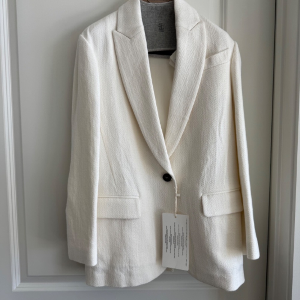 NWT Brunello Cucinelli Cotton Linen Blazer - Picture 2 of 16